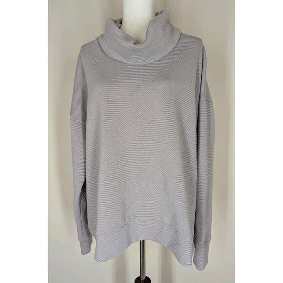 Balance Collection Tops - Balance Collection Women's Marci Pullover Sweatshirt Quilted Sz XL Purple Dove